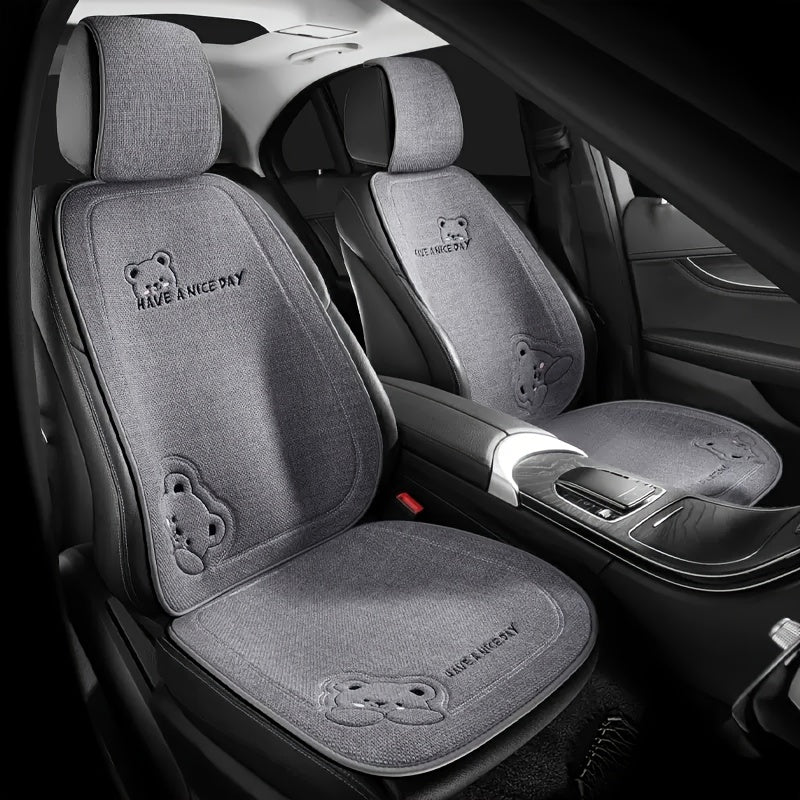 Car seat cartoon cute four seasons pad car butt pad simple car pad car seat pad back row non-slip breathable seat cover  car accessories