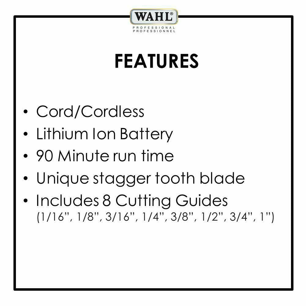 Wahl Professional 5-Star Cord/Cordless  Clip #8148 - 90+ Minute Run Time