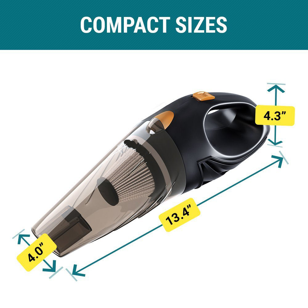 Car Vacuum Cleaner Car Accessories Small 12V High Power Handheld Portable Car Vacuum Cord &amp; Bag Detailing Kit Essentials For Travel, RV Camper