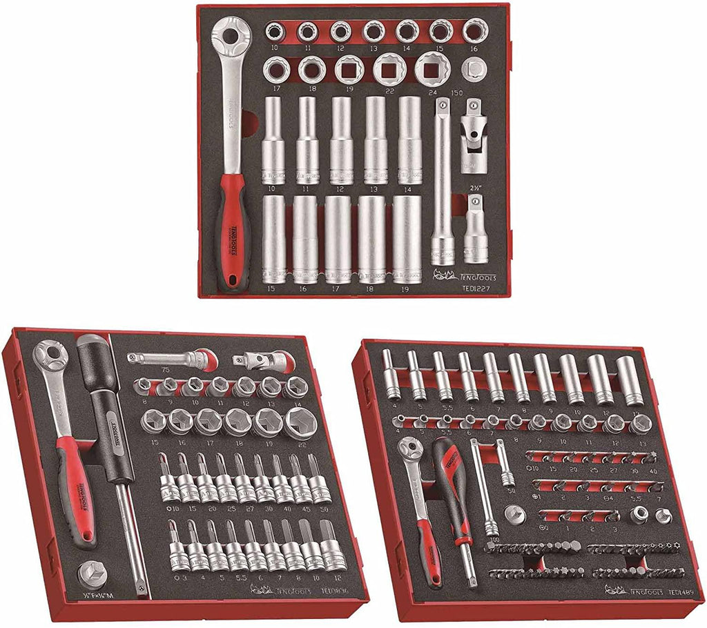 Teng Tools 152 Piece Mixed Drive Socket Set - TED1227