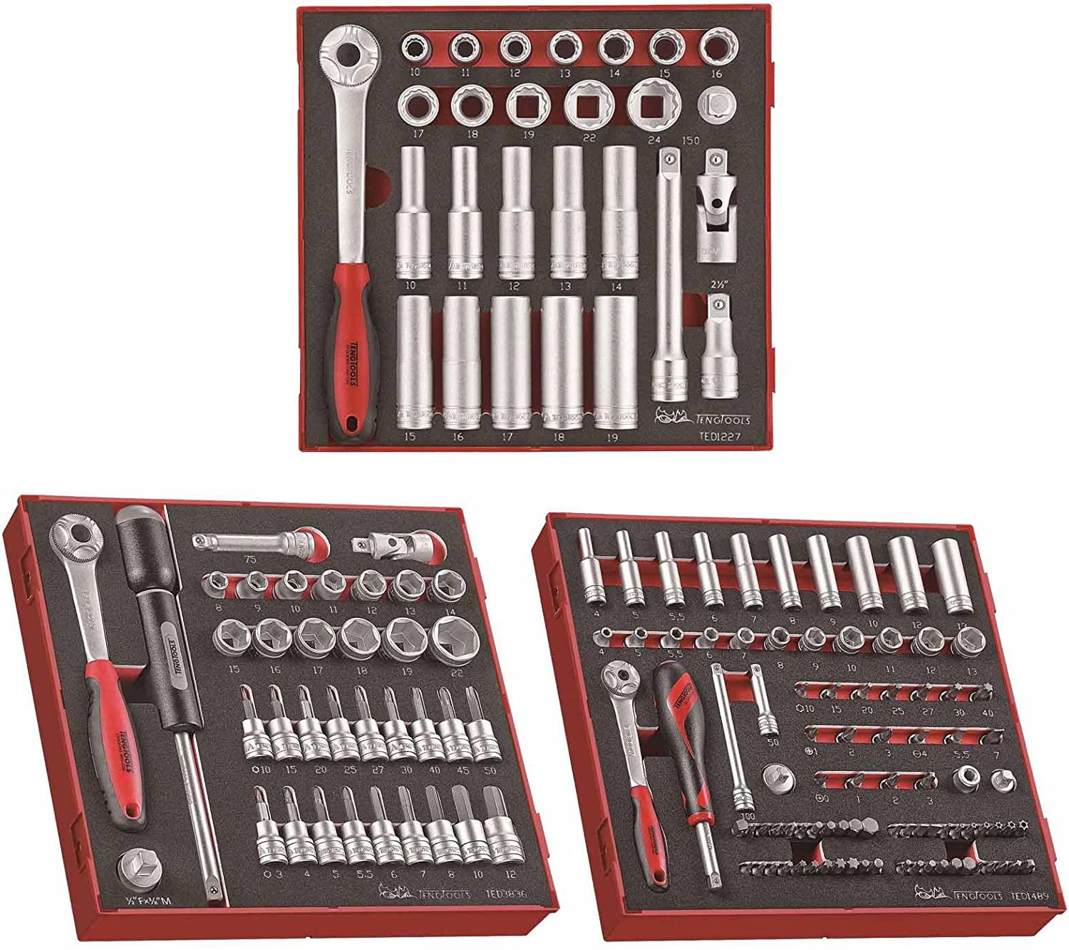Teng Tools 152 Piece Mixed Drive Socket Set - TED1227