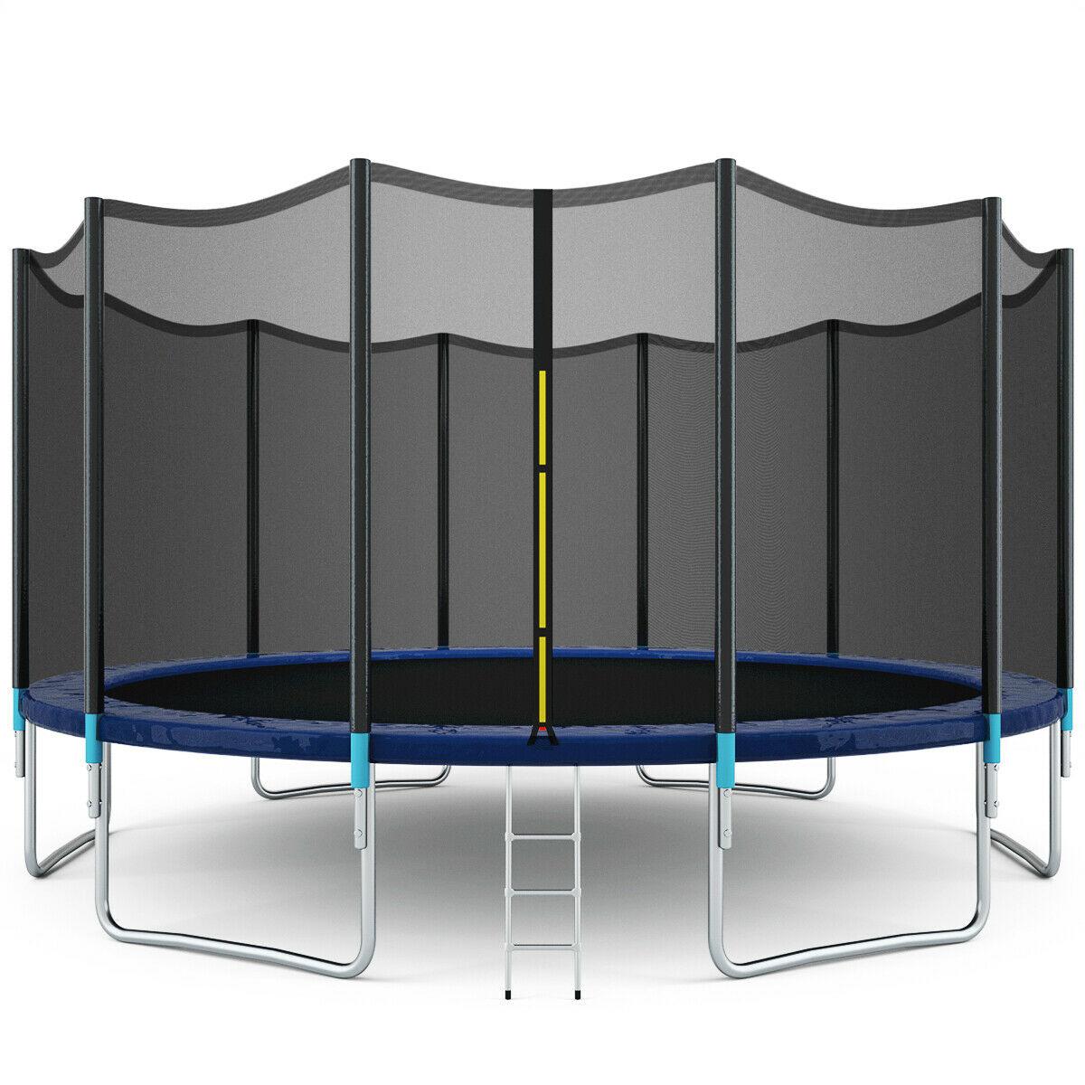 Gymax 16' Trampoline Combo Bounce Jump Safety Enclosure Net