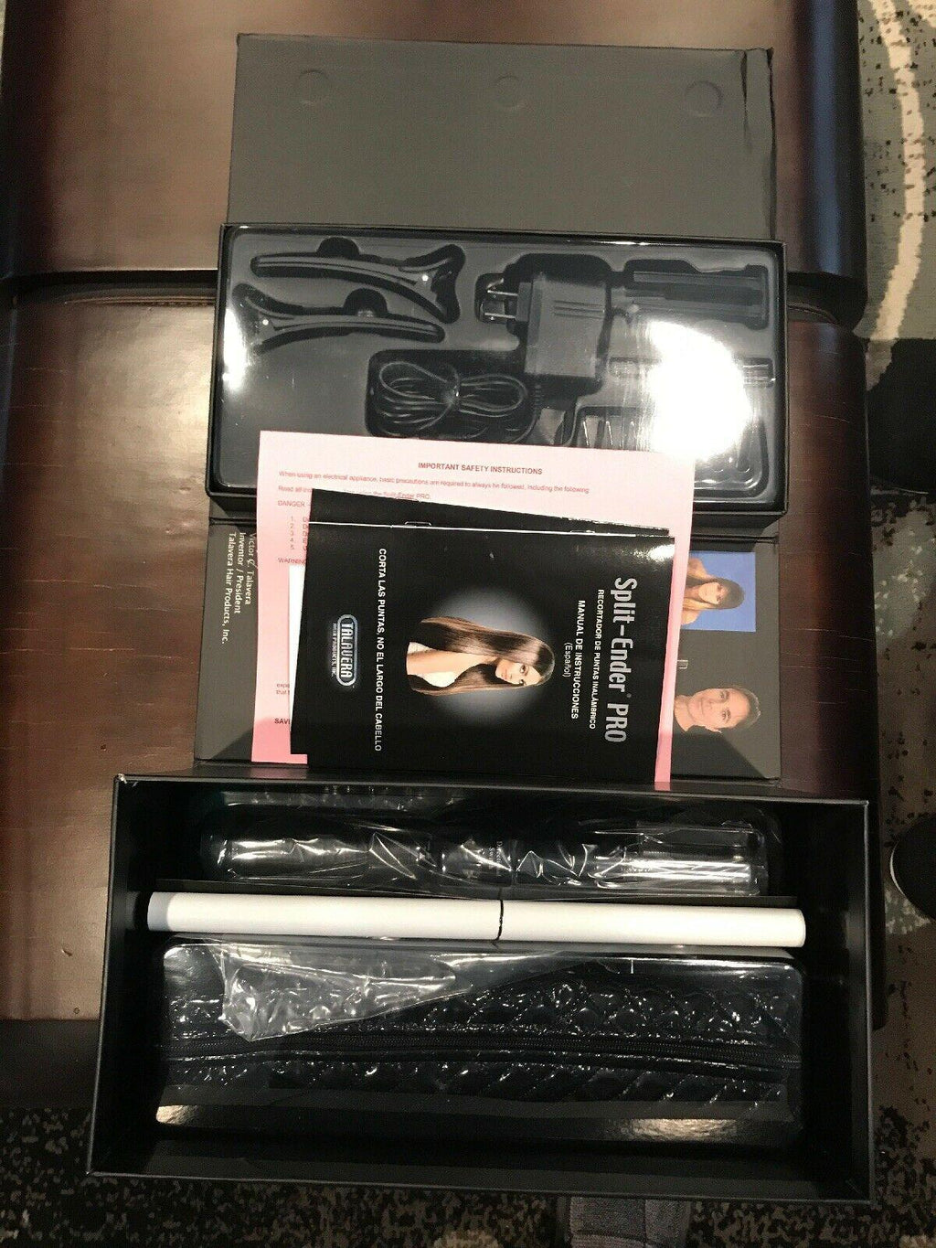 Split Ender PRO Cordless Split End Hair Trimmer (BLACK)