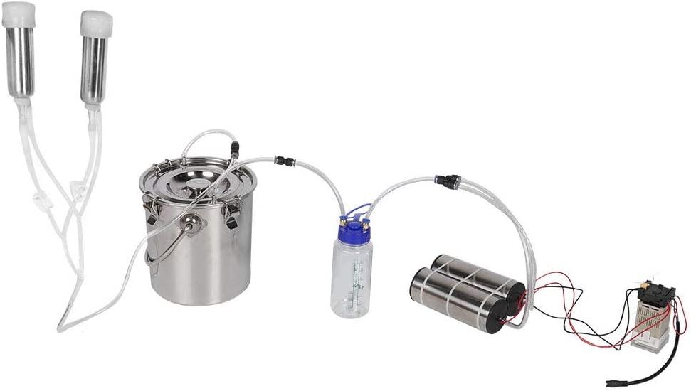 5L Electric MilMachine Portable Goat Sheep Ewes Milker Cow MilKit Impulse MilMachine for Home Small scalefarm(Cow)