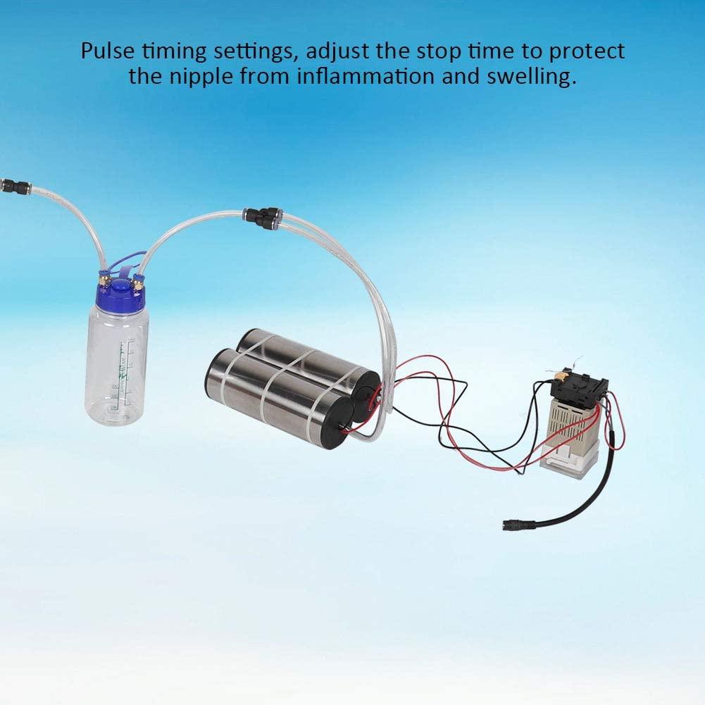 5L Electric MilMachine Portable Goat Sheep Ewes Milker Cow MilKit Impulse MilMachine for Home Small scalefarm(Cow)