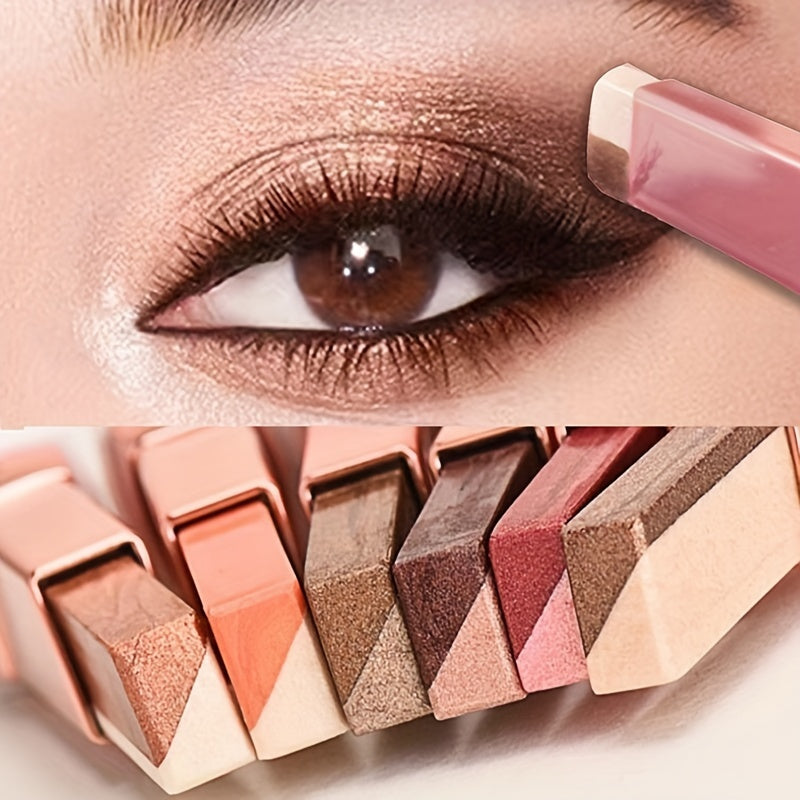 Lazy Eyeshadow Two Tone Gradient Eyeshadow Stick Waterproof Long Lasting Eye Makeup For Daily