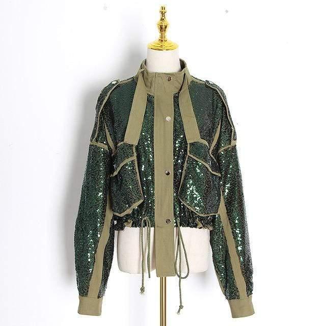 turtleneck long sleeve coat