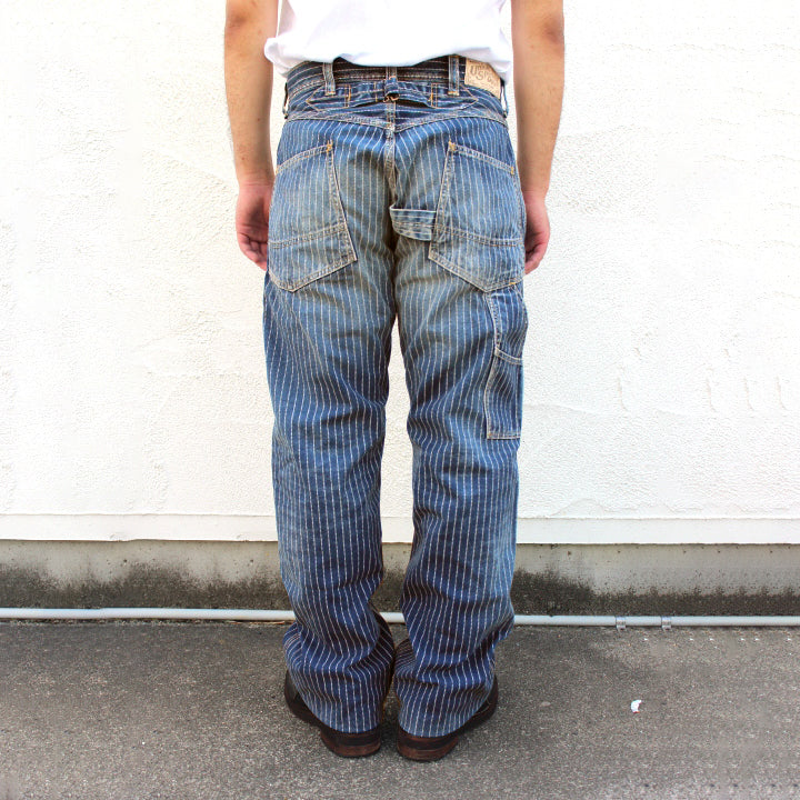 1920-1930s indigo wabash striped retro pants