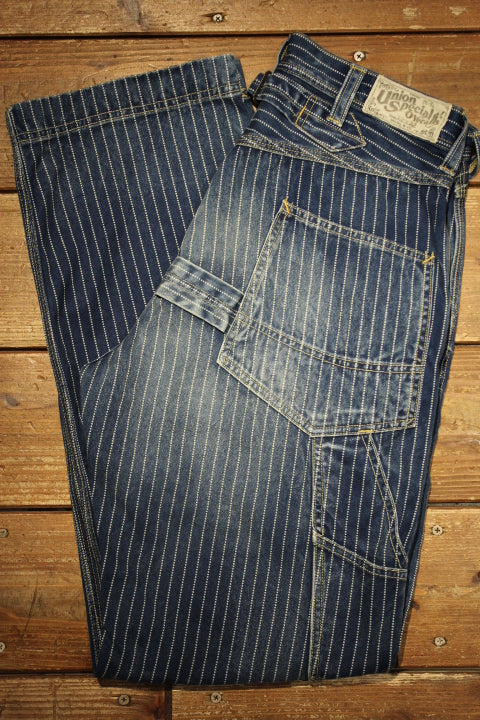 1920-1930s indigo wabash striped retro pants