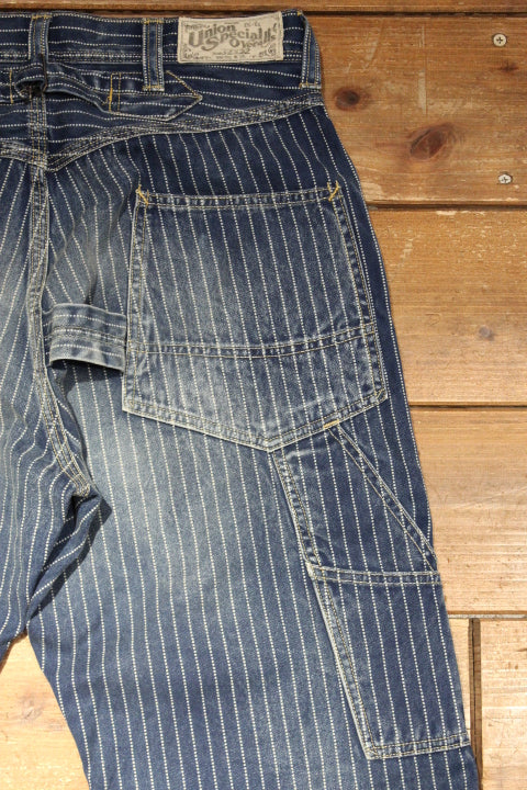 1920-1930s indigo wabash striped retro pants