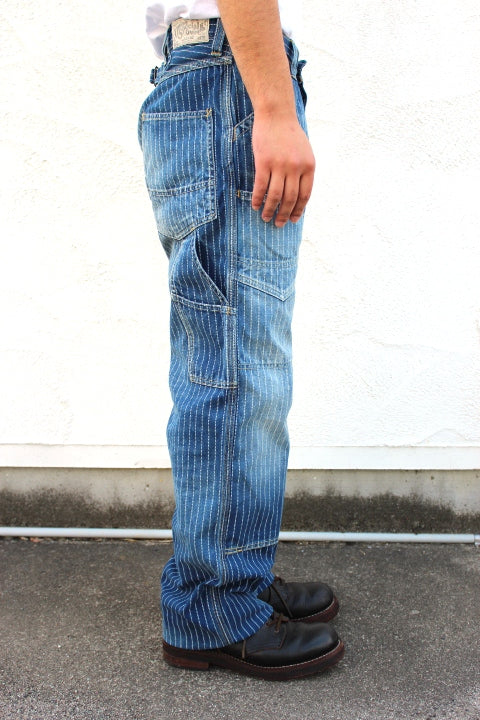 1920-1930s indigo wabash striped retro pants