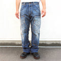 1920-1930s indigo wabash striped retro pants
