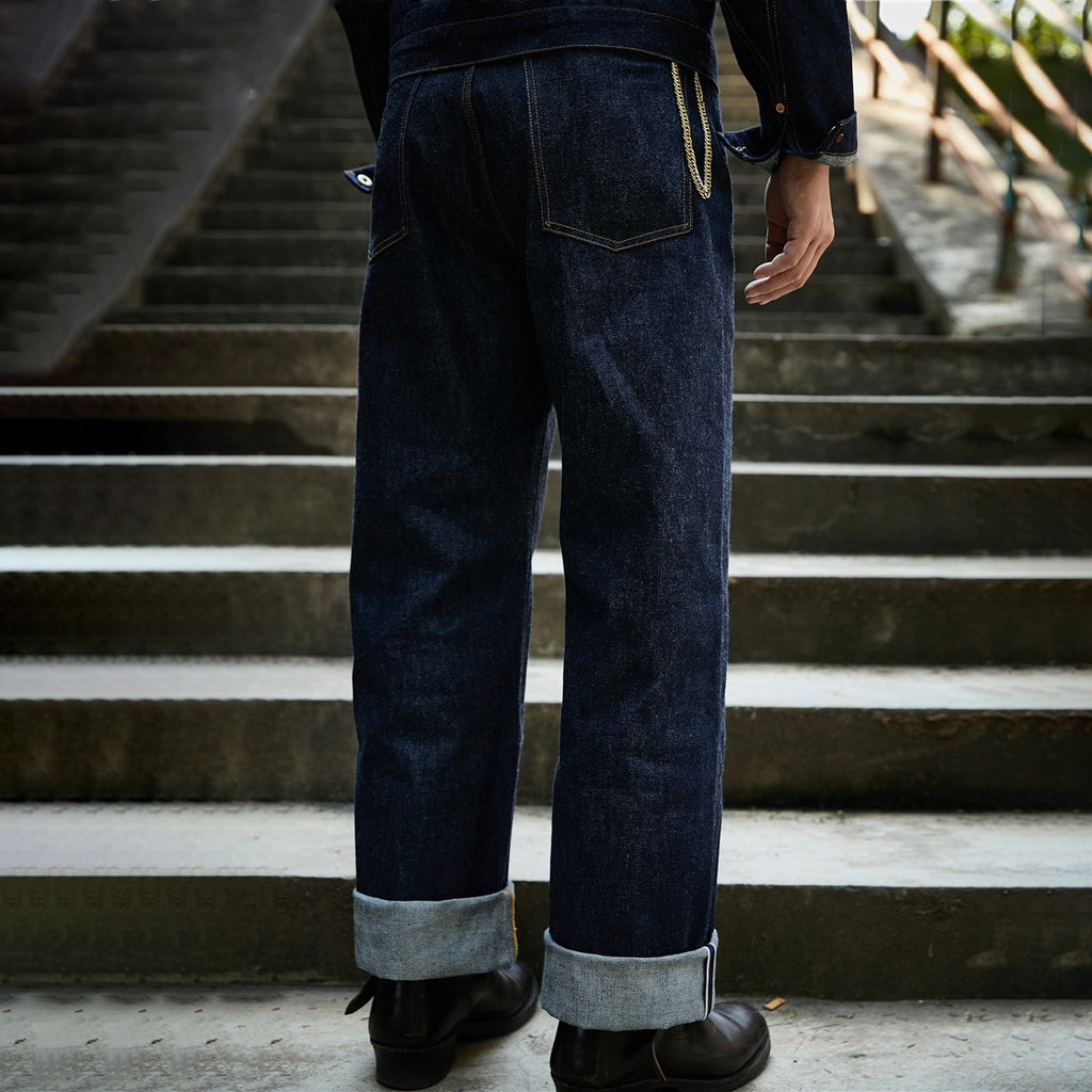 men 1936 retro straight leg jeans