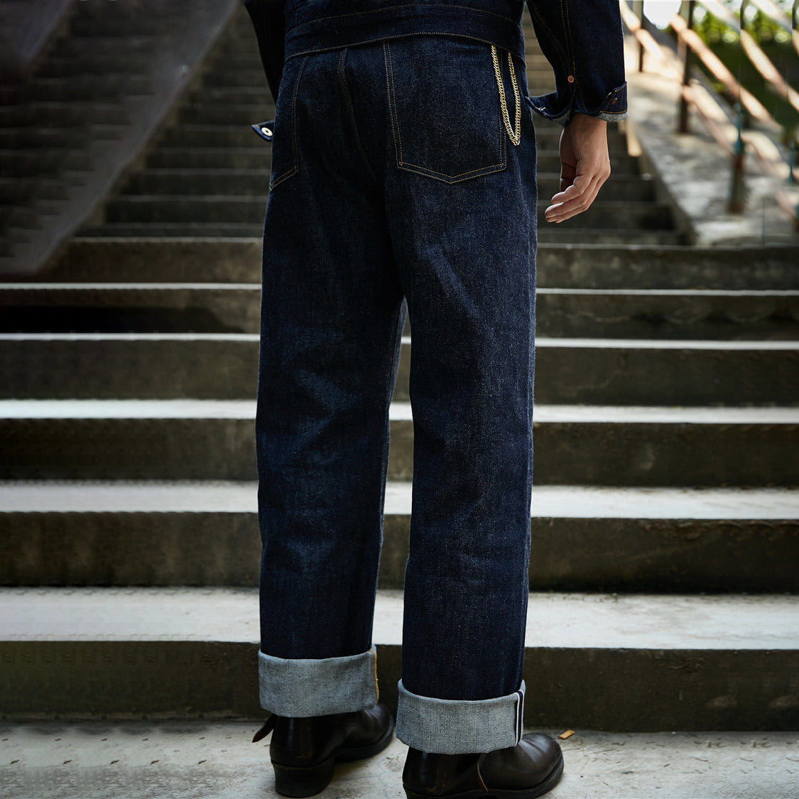 men 1936 retro straight leg jeans