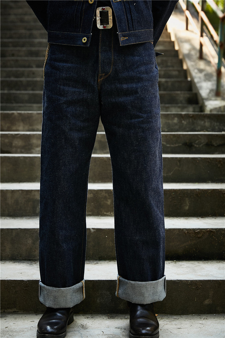 men 1936 retro straight leg jeans