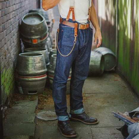 retro motorcycle jeans