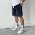 vintage men's tie dye short sweatpants