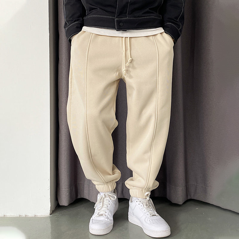 drawstring warm sweatpants