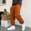 polar fleece solid color loose-fitting sports sweatpants