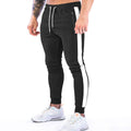 contrast panel slim track pants gym pants