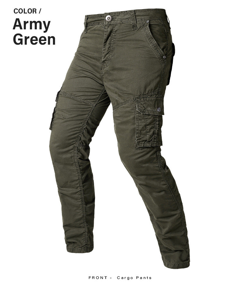 men's multi-pocket athleisure cotton pants