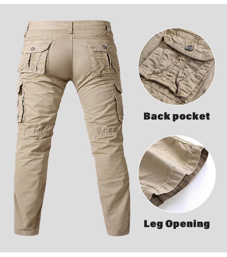 men's multi-pocket athleisure cotton pants