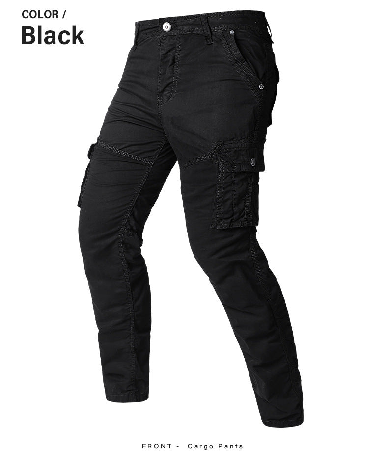 men's multi-pocket athleisure cotton pants
