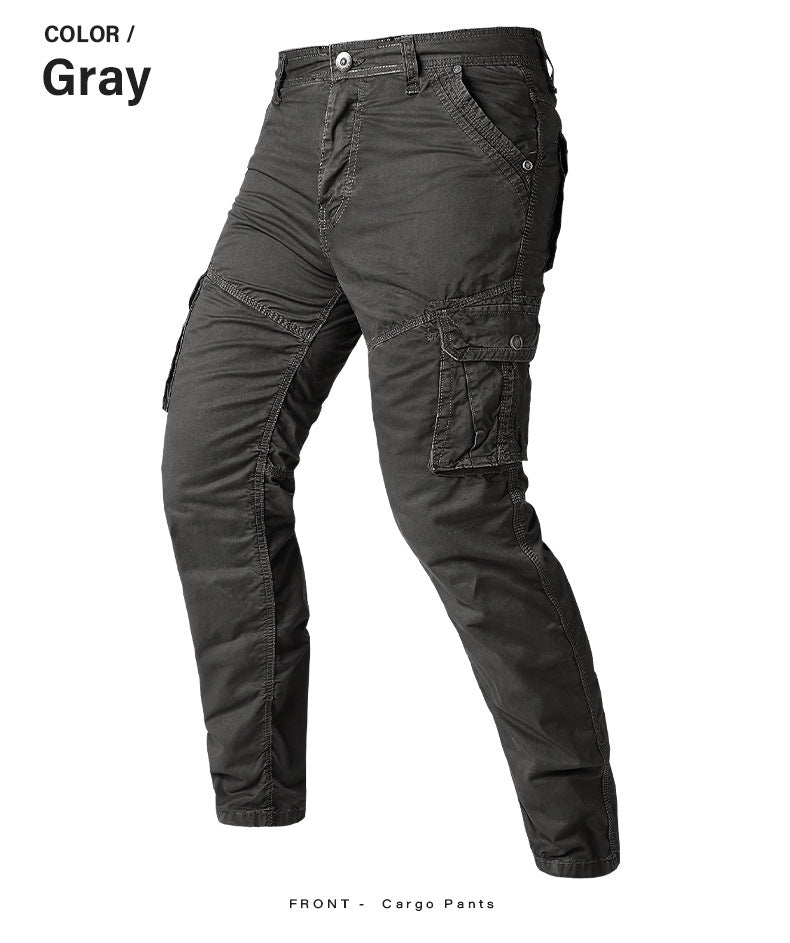 men's multi-pocket athleisure cotton pants