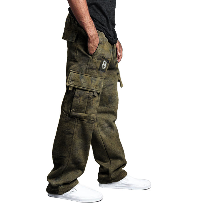 mens casual large pocket pants