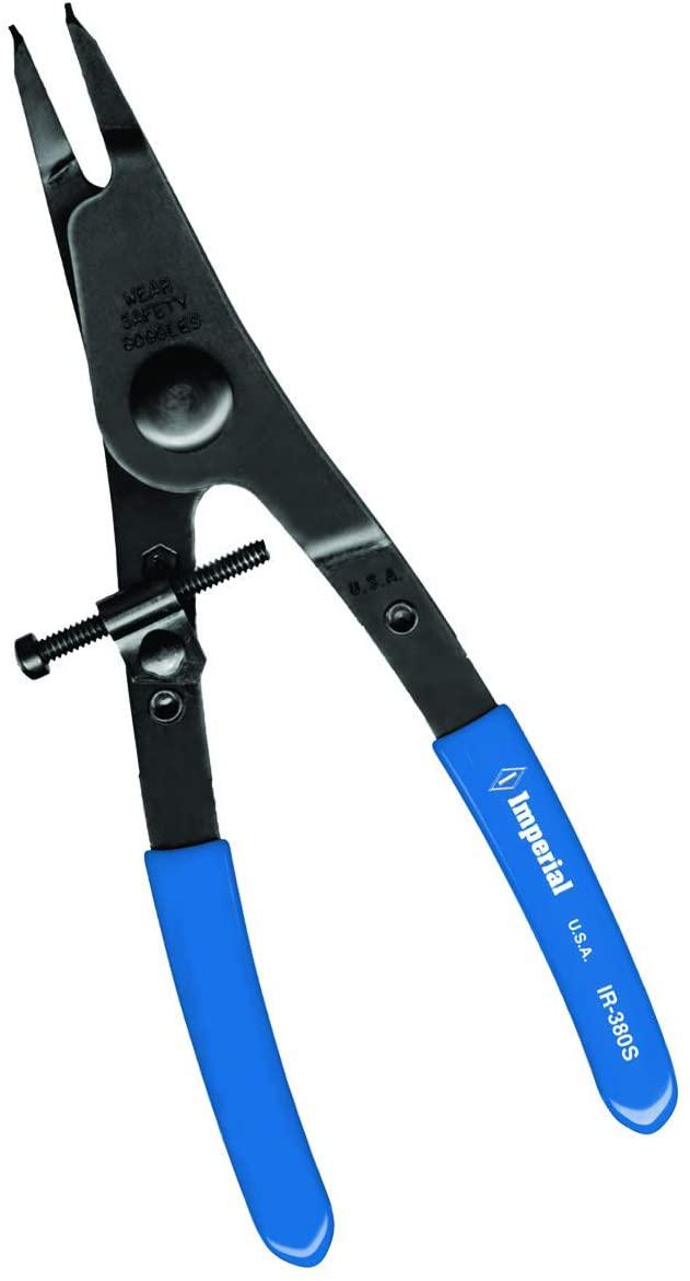 Imperial Tool IR12K Fixed Tip Convertible Retaining Ring Pliers for 1/4" to 3-1/2" Rings, 12 Piece Kit