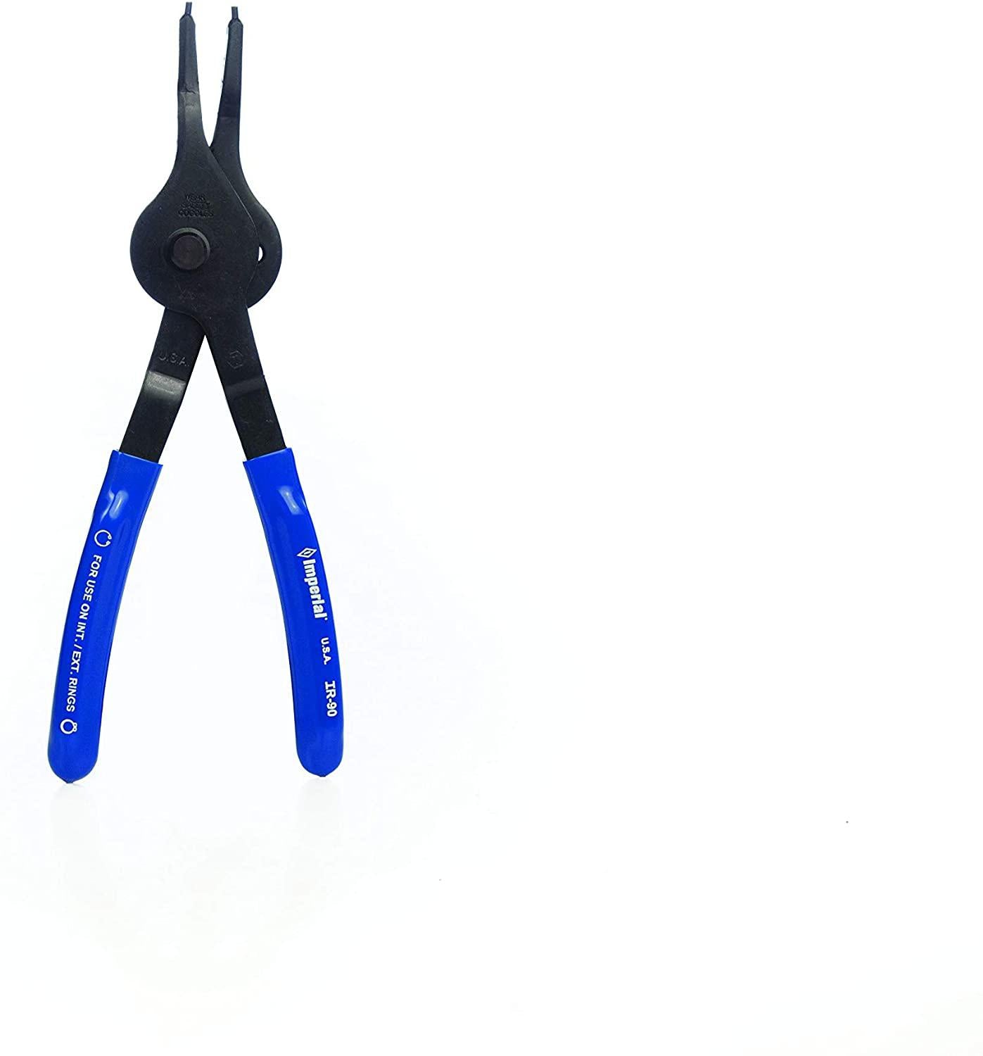 Imperial Tool IR12K Fixed Tip Convertible Retaining Ring Pliers for 1/4" to 3-1/2" Rings, 12 Piece Kit
