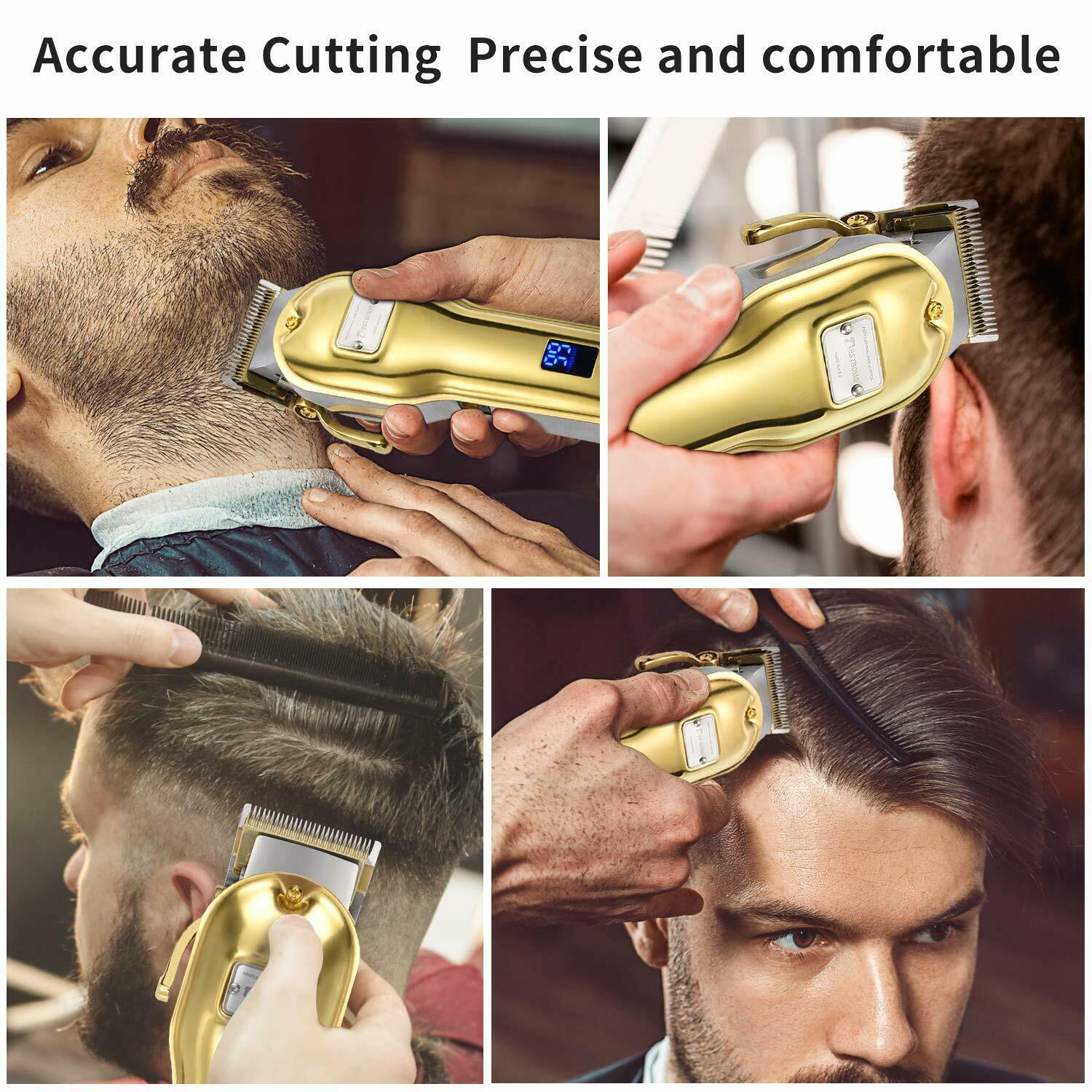 Trimmer Professional Mens, Machine  of Titanium and Ceramic 4 Peine-G