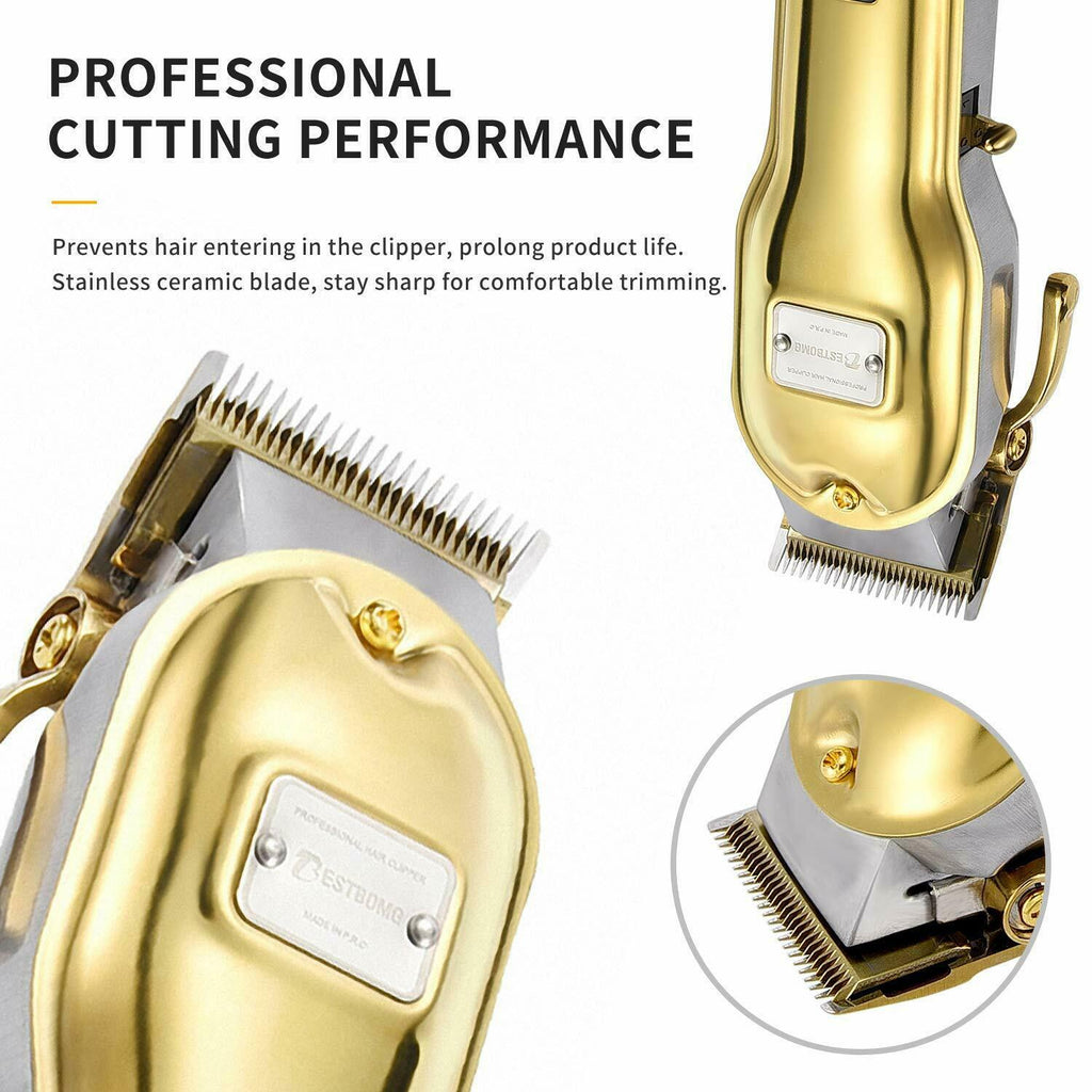 Trimmer Professional Mens, Machine  of Titanium and Ceramic 4 Peine-G
