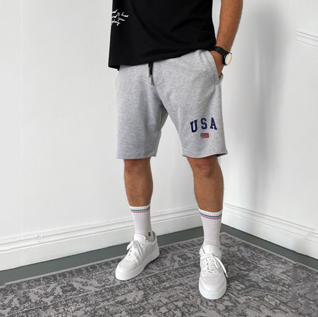 men jogger short - gray usa