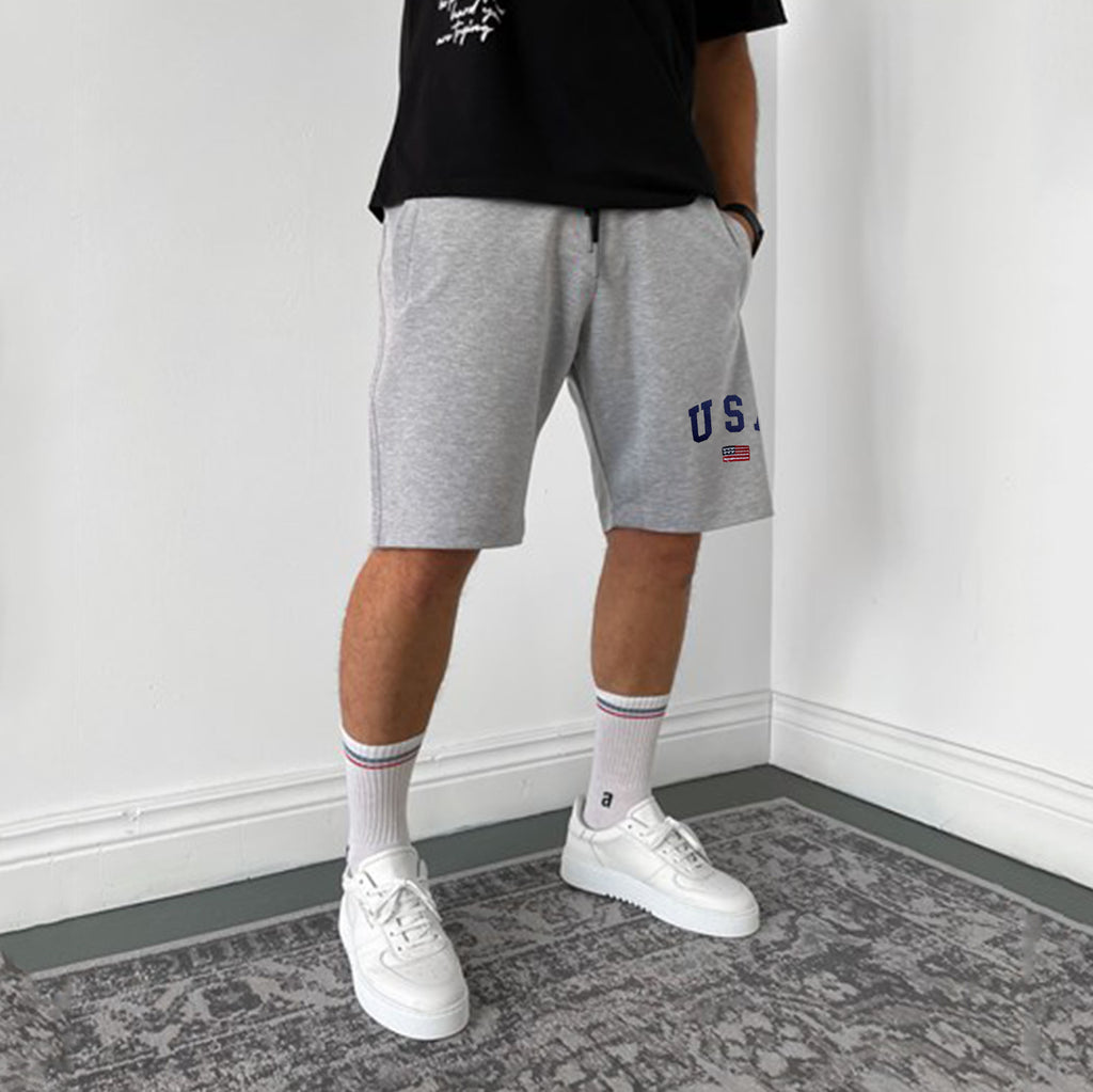men jogger short - gray usa