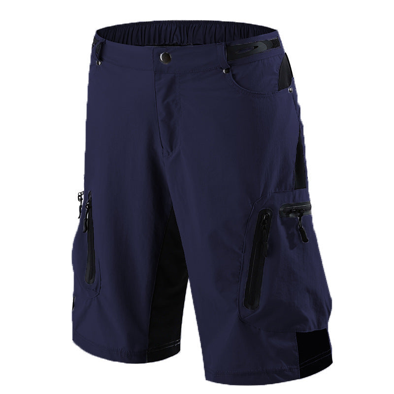 men's quick dry breathable panel multi-pocket tactical sports cycling shorts