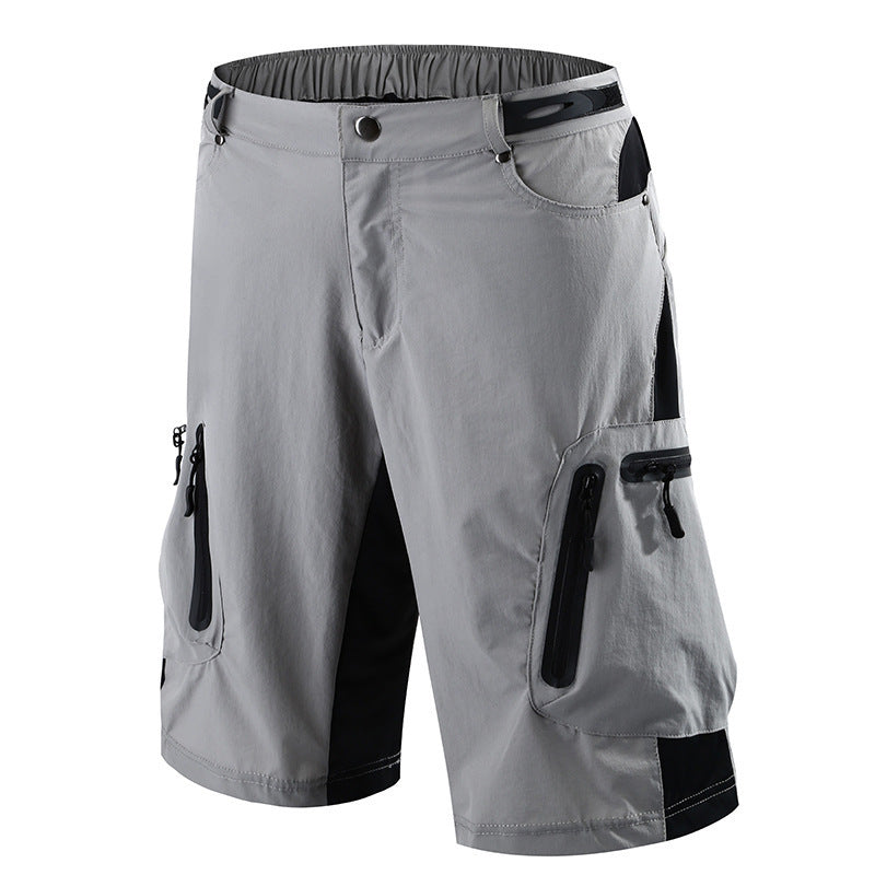 men's quick dry breathable panel multi-pocket tactical sports cycling shorts
