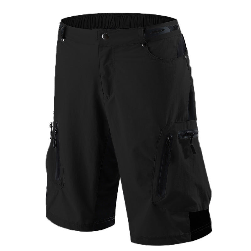 men's quick dry breathable panel multi-pocket tactical sports cycling shorts