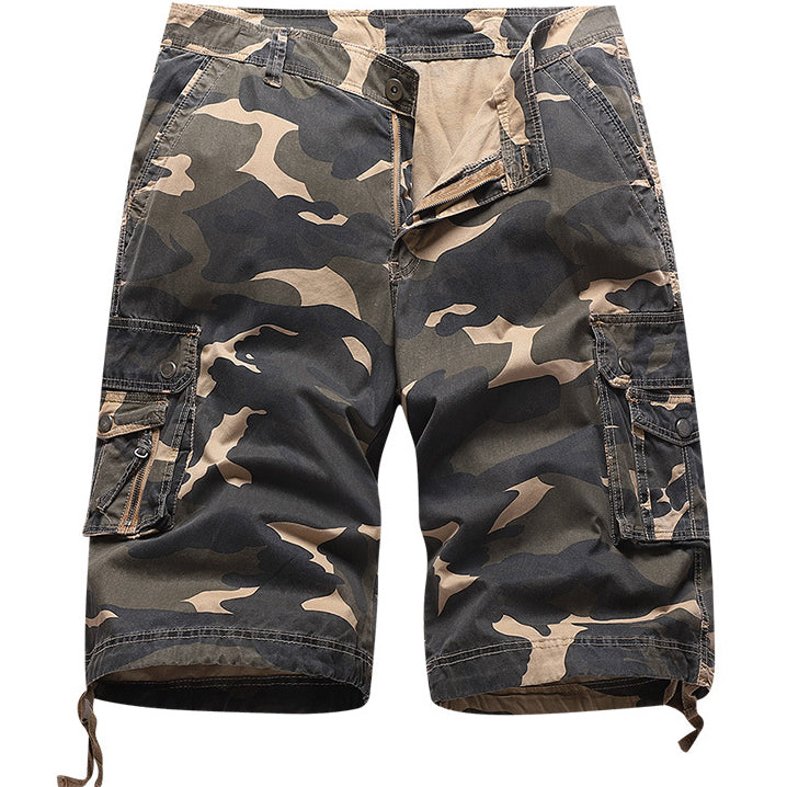men's outdoor sports camo cargo shorts
