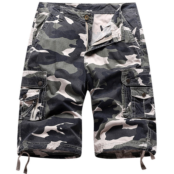 men's outdoor sports camo cargo shorts