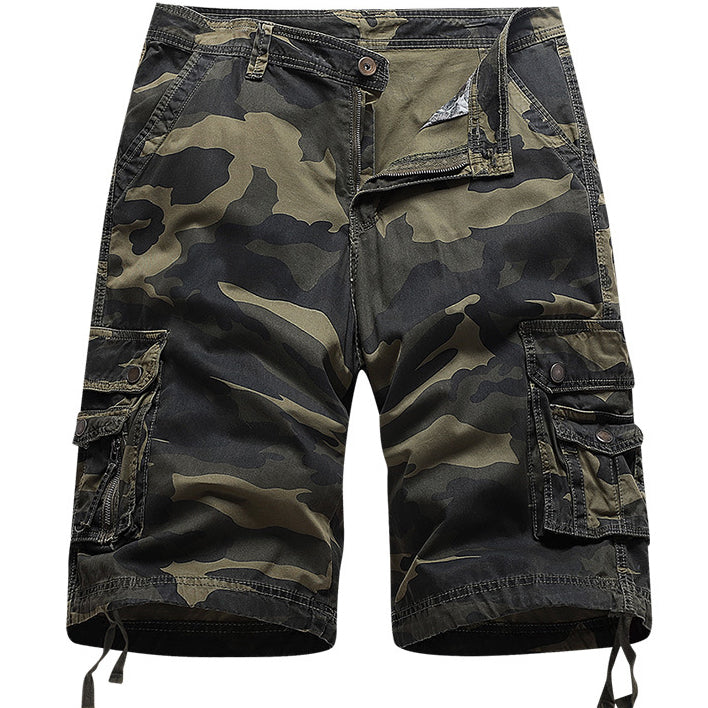 men's outdoor sports camo cargo shorts