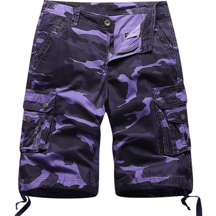 men's outdoor sports camo cargo shorts