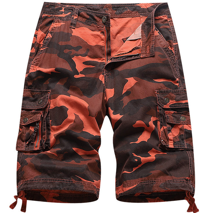 men's outdoor sports camo cargo shorts