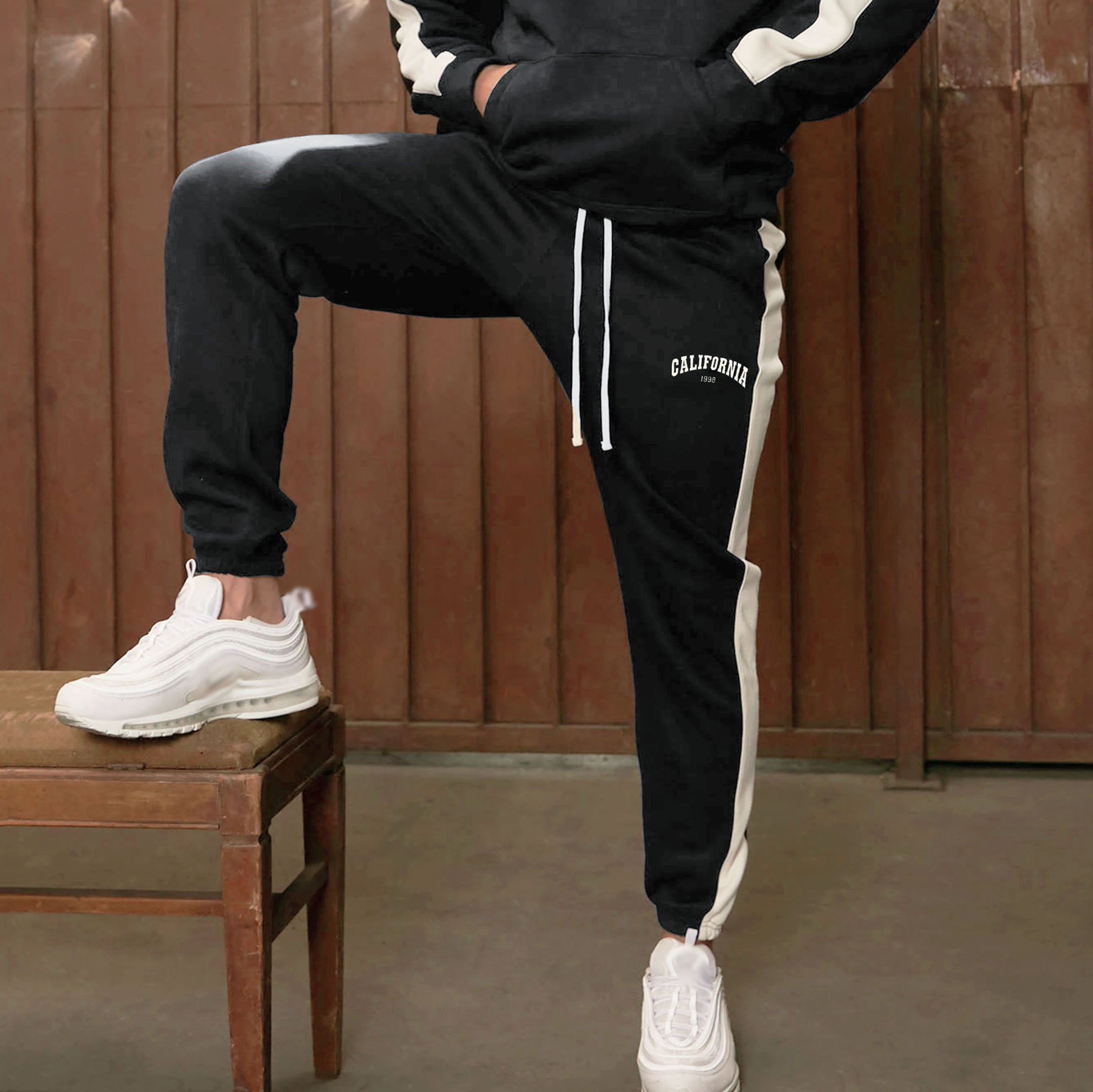 retro california men's sweatpants