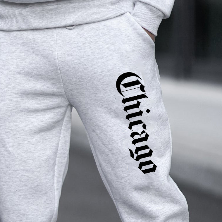 chicago print sweatpants