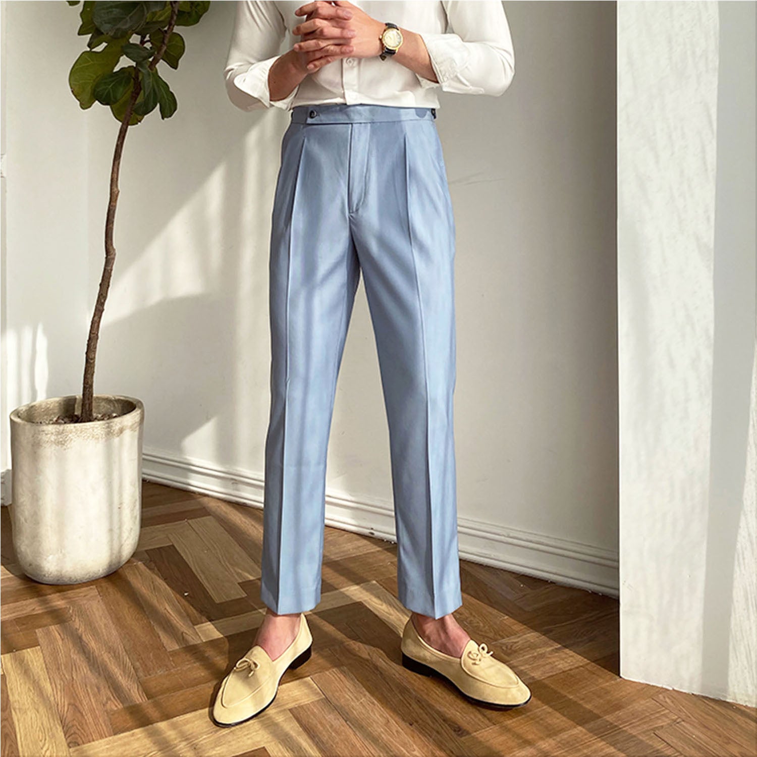 gentleman elegant and comfortable trousers