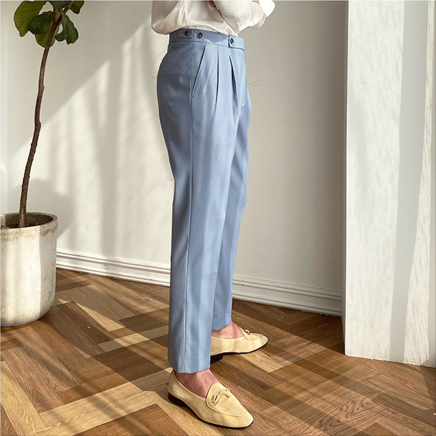 gentleman elegant and comfortable trousers