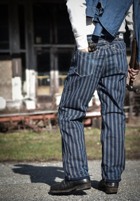 1910 style striped work pants