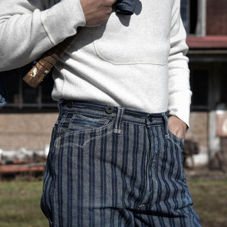 1910 style striped work pants