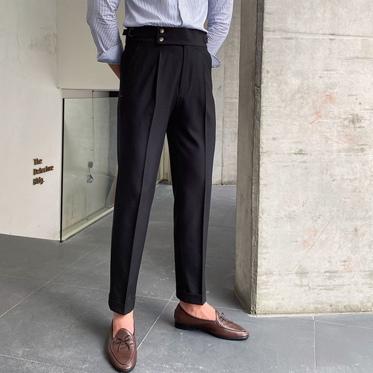gentleman comfortable vintage trousers